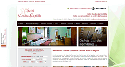 Desktop Screenshot of hotelcondesdecastilla.com
